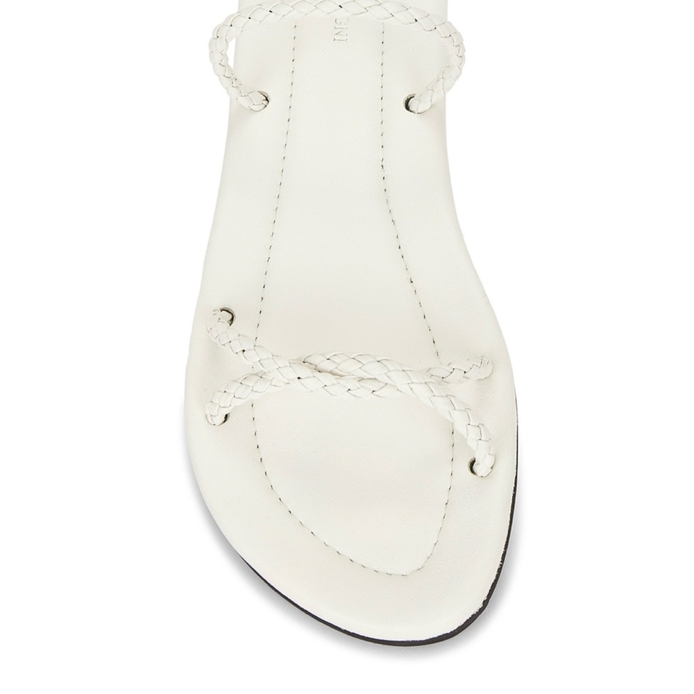 St. Agni Woven Rope Slide in Off White